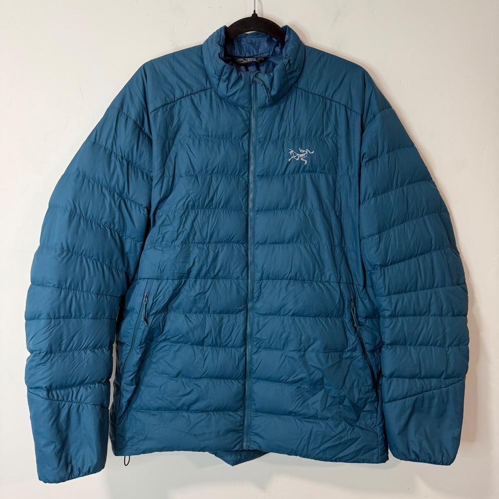 Arcteryx Mens Thorium AR Down Jacket XL Blue Puffer Coat 17226
